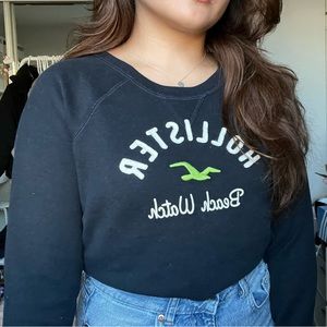 NWOT - Hollister Navy Crewneck